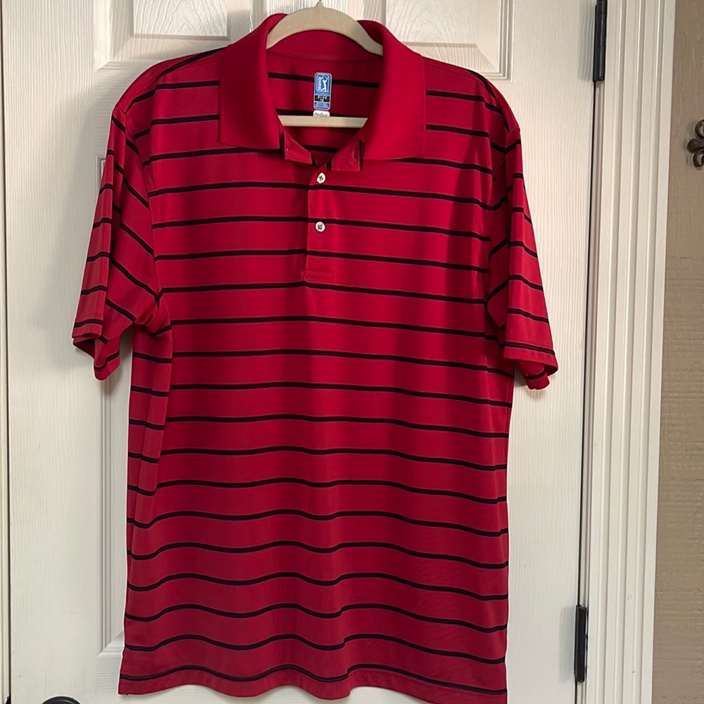 PGA Tour Airflux shirt size XL. Red/black